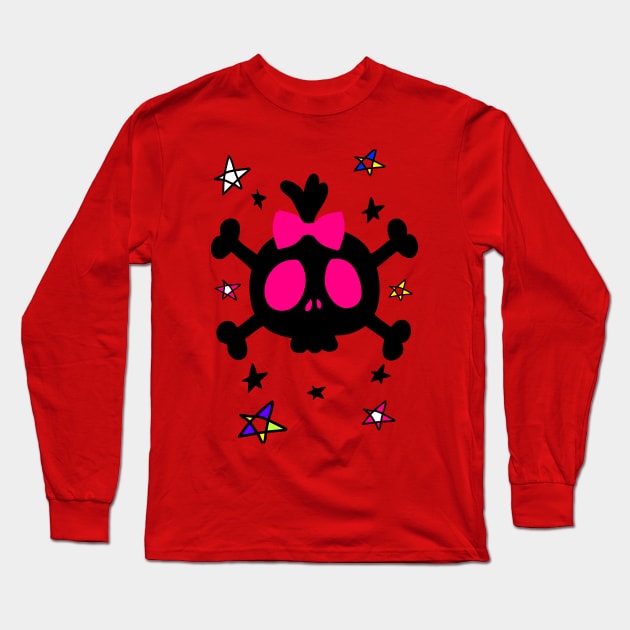 Cute skull Long Sleeve T-Shirt by CindyS